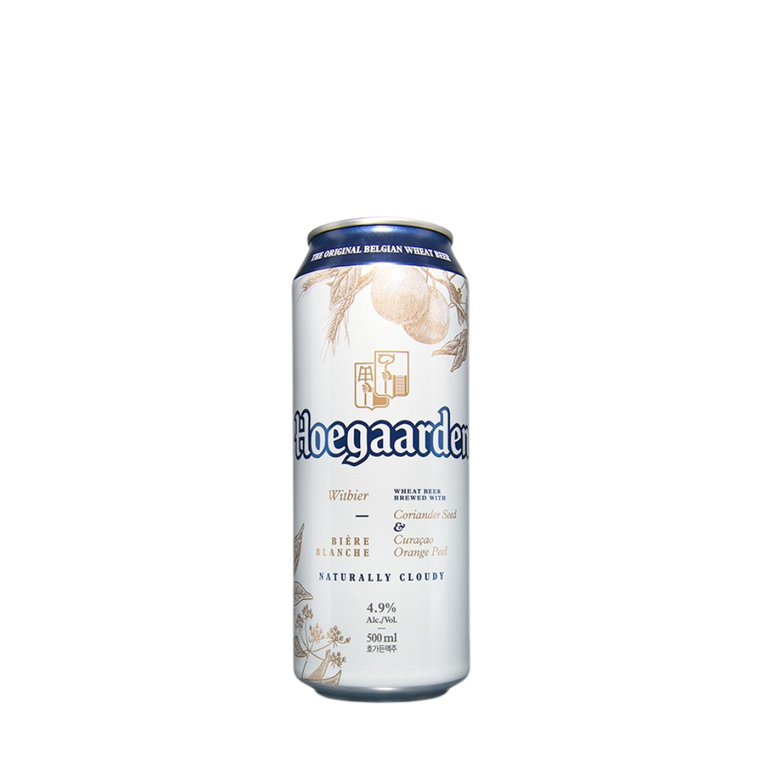 Hoegaarden White 4.9% Can 500ml.